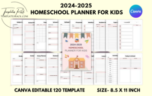 2024-2025 Homeschool Planner for Kids