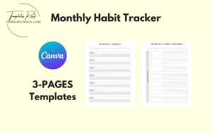 Canva Monthly Habit Tracker